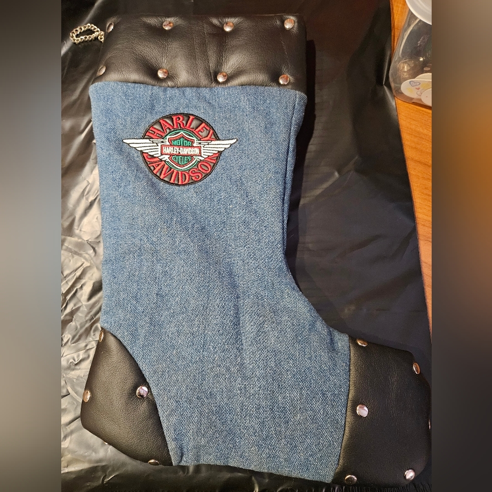 Harley Davidson Christmas stocking